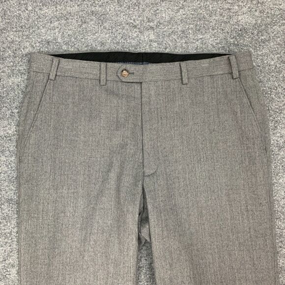 LRL Lauren Ralph Lauren Dress Pants Mens 36x33 Gray Wool Blend Career Business - Picture 3 of 10